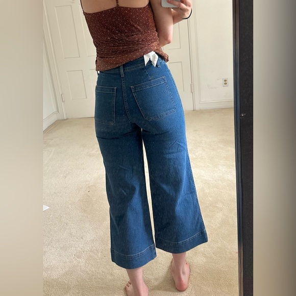 H&M Blue Denim Flared Jeans - Picture 4 of 7